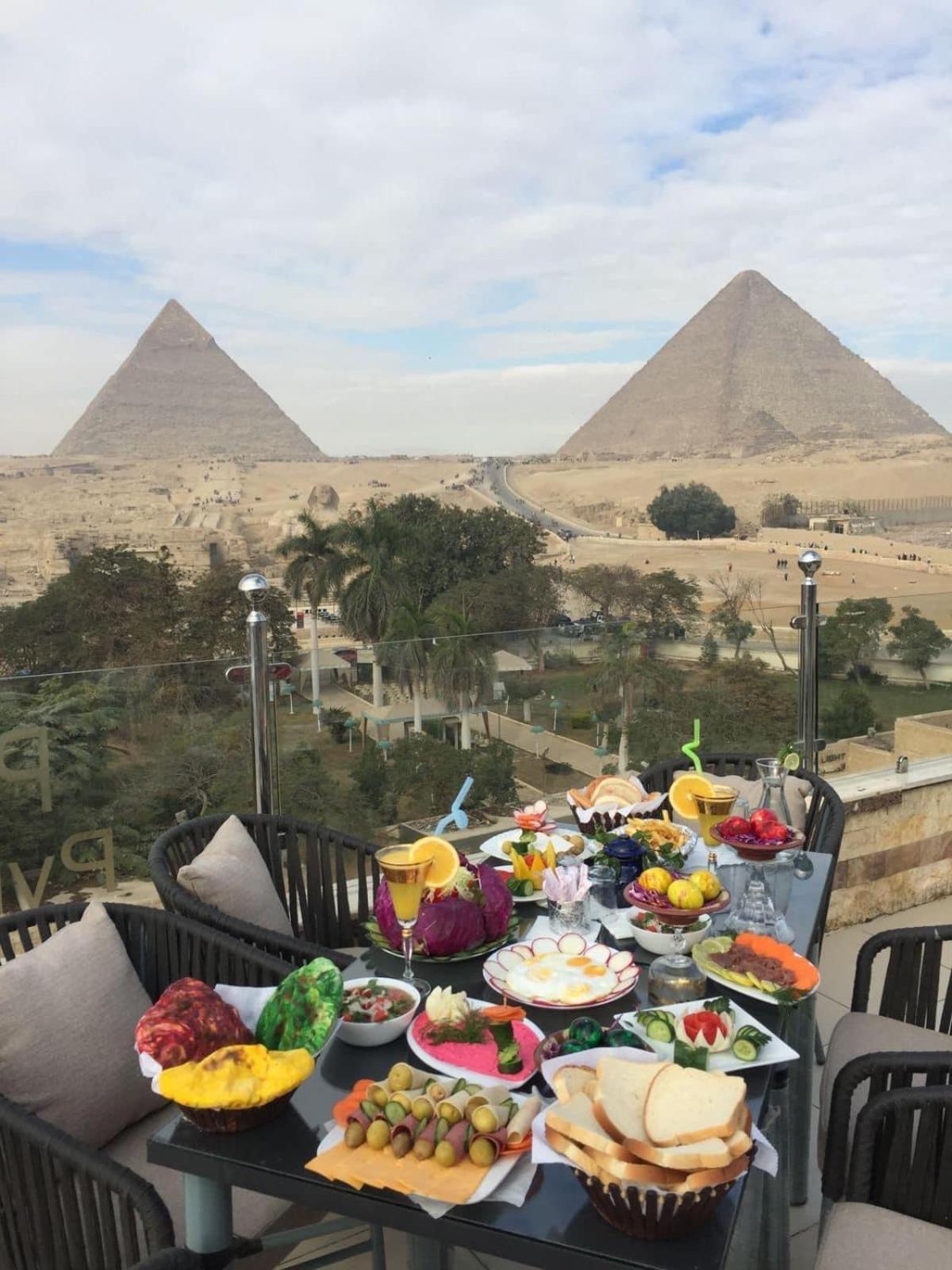Hotel Steps In Pyramids View à Kafret el-Gabal Extérieur photo